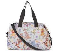 Disney Tote Duffel Bag Mickey Mouse Friends All Over Print Weekender Travel, Winnie the Pooh Friends