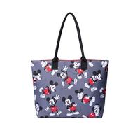 Disney Tote Mickey Mouse Gray All Over Print Womens Everyday Shoulder Bag