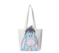 Disney Tote Pooh Eeyore Mickey Minnie Stitch Canvas Bag, Eeyore, One Size