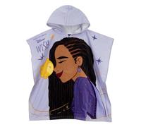 Disney Towel | Asha And Wish Girls Beach Towel Hoodie | Girls Bath And Beach Towels | Official Wish Merchandise | One Size Purple