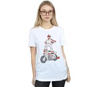 Disney Toy Story 4 Duke Caboom Pose Cotton Boyfriend T-Shirt In White White 4XL