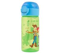 Disney Toy Story 420ml Polypropylene Water Bottle with Pop Up Lid and Straw by Polar Gear, Featuring Woody, Jessie, Aliens, Rex, Buttercup, Bo Peep, Ages 48+ Months