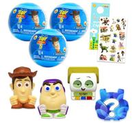 Disney Toy Story 5 Blind Ball Party Favors - Bundle with 3 Mash'Ems Blind Box Mini Figures Plus Stickers, More | Toy Story Mystery Figurines for Kids, Boys, Girls