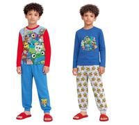 Disney Toy Story 5 Boys Long Pyjamas 2 Pack | Squad Character Print Long Sleeve Top & Pyjama Bottoms Kids PJs Set | 100% Cotton Boys Sleepwear Ages 18 Months to 10 Years (5-6 Years)