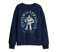 Disney Toy Story 5 Buzz Cosmic Cowboy Kids Sweatshirt, Navy, 5-6Y