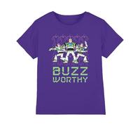 Disney Toy Story 5 Buzz Worthy Trio Kids T Shirt, Purple, 3-4Y