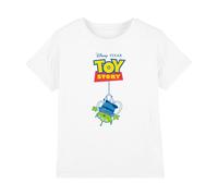 Disney Toy Story Alien The Claw Logo Kids T Shirt, White, 7-8