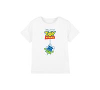 Disney Toy Story Alien The Claw Logo Kids T-Shirt, White | Size: 7-8 Years Disney White 7-8 Years