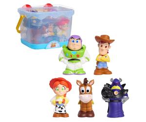 Disney Toy Story Bath Caddy | Woody, Jessie, Bullseye, Zurg, and Buzz Lightyear - Suction Cup Bathtub Storage, Mold-Resistant Water Toys