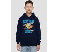 Disney Toy Story Birthday Boy Woody & Buzz Youth Kids Pull-Over Hoodie, Navy | Size: 7-8 Years Disney Navy 7-8 Years