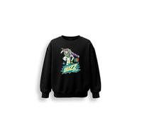 Disney Toy Story Boys Sweatshirt - Buzz Lightyear Black Crew Neck Jumper, Long Sleeve Graphic Sweat Top, Rib Cuffs And Hem, Cosy Everyday Layer For School And Weekends