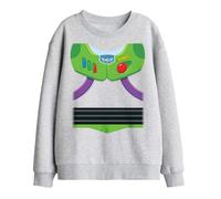 Disney Toy Story Buzz Lightyear Costume Kids Sweatshirt, Athletic Heather, 5-6