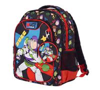 Disney Toy Story Buzz Lightyear School Backpack with Matching Coin Purse | Kids 3 Compartments Large Backpack | Elementary Bag with Bottle Pocket | Ergonomic Back & Reflective Straps | Embossed Print