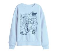Disney Toy Story Buzz Lightyear Sketch Kids Sweatshirt, Light Blue, 5-6