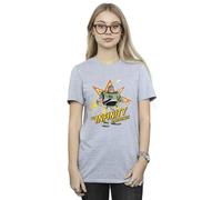 Disney Toy Story Buzz To Infinity Cotton Boyfriend T-Shirt In Grey Grey L
