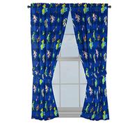 Disney Toy Story Buzz & Woody 63" inch Drapes - Beautiful Room Décor & Easy Set Up, Bedding Features Forky, Ducky, & Bunny - Curtains Include 2 Tiebacks, 4 Piece Set (Official Disney Product)