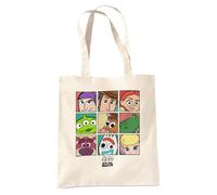 Disney Toy Story Character Grid Grocery Travel Reusable Tote Bag, Natural