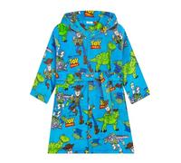 Disney Toy Story Dressing Gown, Woody And Buzz Lightyear Boys Dressing Gown, Fleece Kids Bathrobe, Blue 4-5 Years