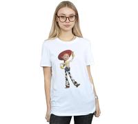 Disney Toy Story Jessie Pose Cotton Boyfriend T-Shirt In White White