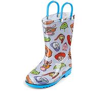 Disney Toy Story Kids Waterproof PVC Rainboots - Featuring Buzz Lightyear, Woody - Easy-on Handles - Toddler and Little Kid, Multi Color, 9 US Toddler