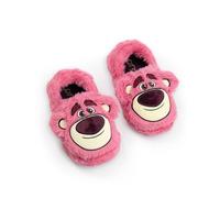 Disney Toy Story Lotso Girls Pink Slip On Loafer Slippers | Fluffy Home Footwear for Comfort | Character Footwear for Indoor Use | Kids' Fun Slippers Merch - 3 UK Child
