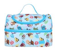 Disney Toy Story Lunch Bag with 2 Compartments, Blue, Toy Story Characters Pattern, 600D Polyester, Insulated,Ideal for School & Work, with Name Tag & Carry Handle