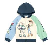 Disney Toy Story Mickey Mouse Lilo & Stitch Fleece Hoodie with Zip for Toddlers to Big Kids (2T - 18-20), Blue/Green, Buzz & Woody, 24 Months, Blue/Green, Buzz & Woody, 24 Months