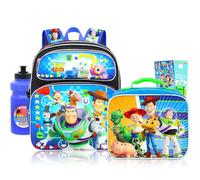 Disney Toy Story Mini Backpack and Lunch Bag for Kids Bundle - 12 Inch | Toy Story Small Backpack for Travel Preschool, Insulated Lunch Box with Bottle, Stickers, More for Toddlers, Kids