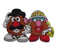 Disney Toy Story Mr and Mrs Potato Head Patch Iron On Sew On Embroidered Badge