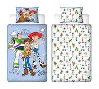 Disney Toy Story Officially Licenced Single Kids Duvet Cover Set | Reversible 2 Sided Bedding Including Matching Pillow Case | Explore Design Feturing Buzz, Woody, Jessie | Polycotton