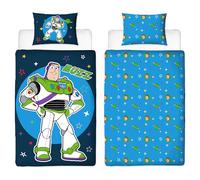 Disney Toy Story Officially Licensed Single Duvet Cover Set | Catching Stars Design Reversible 2 Sided Bedding Including Matching Pillow Case | Perfect For Kids Bedroom | Polycotton