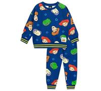 Disney Toy Story Outfit | Boys Sweatshirt and Joggers Co Ord Set | Woody And Buzz Tracksuit For Children | Official Toy Story Merchandise | Blue | 4-5 Years