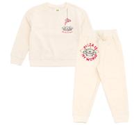 Disney Toy Story Pizza Planet Alien Little Boys Fleece Pullover Sweatshirt and Jogger Pants Outfit Set Cream Beige 6