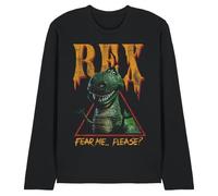 Disney Toy Story Rex Fear Me Unisex Long Sleeve T Shirt, Black, Medium