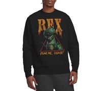 Disney Toy Story Rex Fear Me Unisex Sweatshirt, Black, X-Large