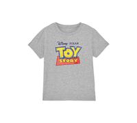 Disney Toy Story Sketch Logo Kids T-Shirt, Athletic Heather in Light Grey | Size: 5-6 Years Disney Light Grey 5-6 Years
