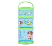 Disney Toy Story Snack Stack - 3 Stackable Containers with Secure Closure, Featuring Woody, Buzz Lightyear & More - BPA Free, Ages 36+ Months