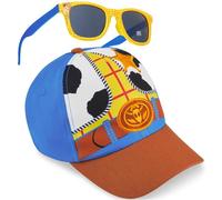 Disney Toy Story | Sonic THE Hedgehog Boys Baseball Cap Sunglasses Set, Adjustable Kids Hat UV400 Shades, Holiday Essentials
