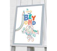 Disney Toy Story 'To Infinity & Beyond' Framed Print Grey