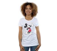 Disney Traditional Wave Mickey Mouse Cotton T-Shirt In White White M