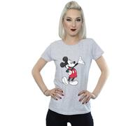 Disney Traditional Wave Mickey Mouse T-Shirt In Grey Grey M