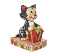 Jim Shore Enesco Disney Traditions 6013065 Figaro Christmas Personality Pose Figurine 3.75"