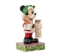 Disney Traditions 6016890 Santa Mickey With List - P01637
