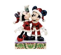 Disney Traditions by Jim Shore Mickey & Minnie Mistletoe Christmas Figurine