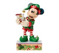 Disney Traditions by Jim Shore Mickey Elf with Train Christmas Figurine