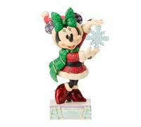 Disney Traditions by Jim Shore Minnie with Snowflake Christmas Figurine