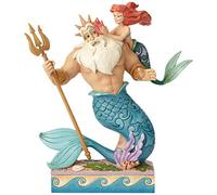 Disney Traditions Daddy's Little Princess Ariel and Triton Figurine