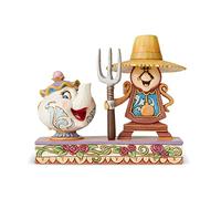 Disney Traditions Figurine, Beauty and Beast, Cogsworth & Mrs Potts