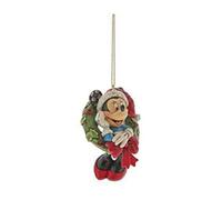 Disney Traditions Hanging Ornament - Minnie Mouse With Wreath