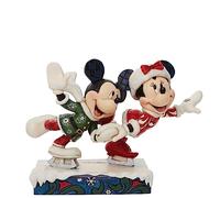 Disney Traditions Mickey and Minnie Ice Skating Figurine, height 18cm